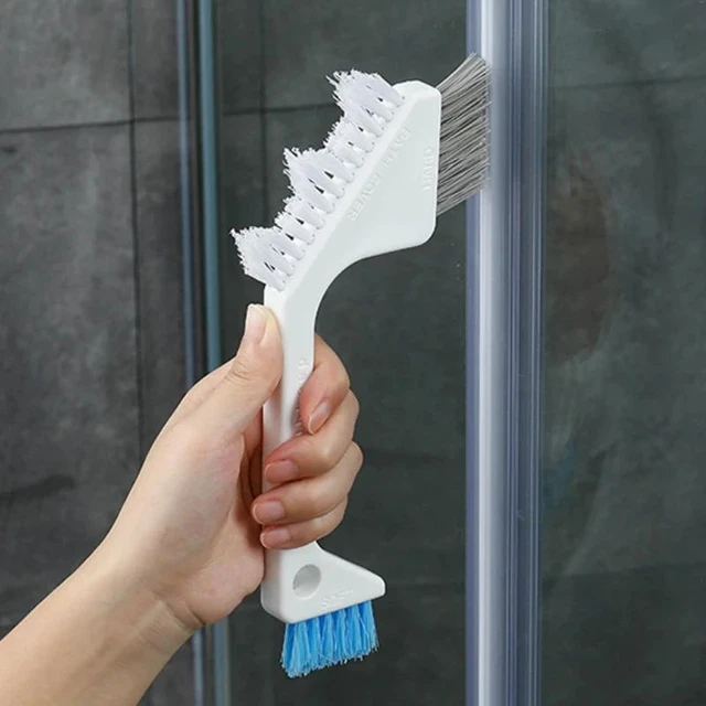 1pc 3-in-1 Plastic Cleaning Brush For Household Cleaning Grooves, Bathroom  And Floor Crevice Cleaning