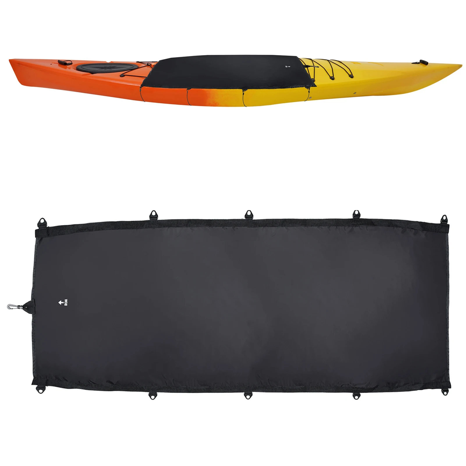 Kayak Storage Cover Waterproof Cockpit Covers Protects From Sun Rain