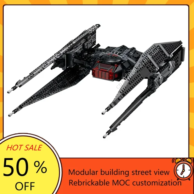 Tie Interceptor Lego Kylo Tie Fighter 630PCS MOC Space Battle - Main Image
