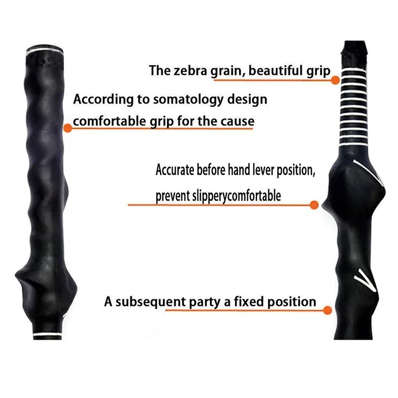 High Quality Durable Golf Rubber Hand Shape Grip Exercise Pole Grip Swing Training Outdoor Golf Position Practice Tools 4