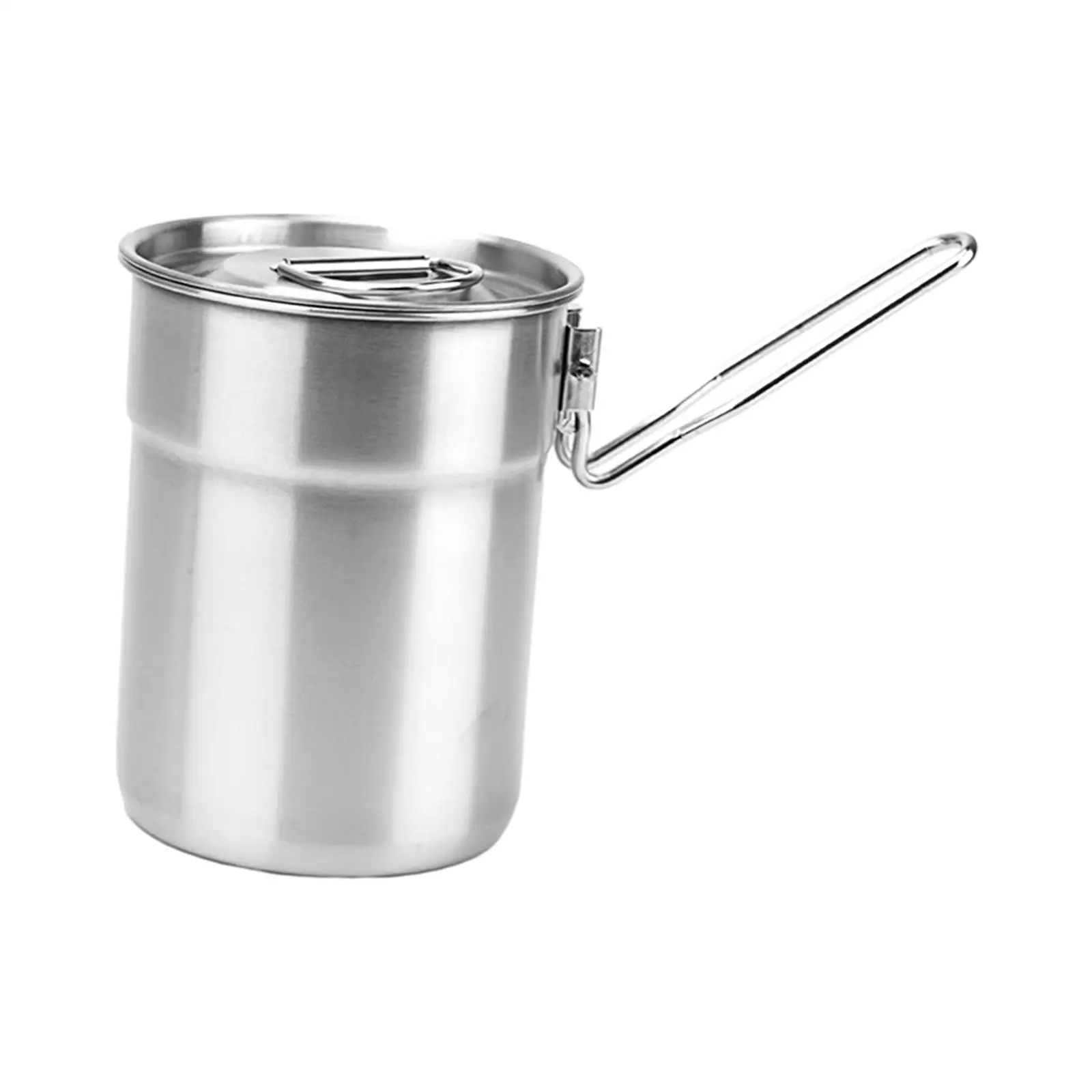 Backpacking Water Boiler 1L Durable Stainless Steel Cup for Bar Everyday BBQ