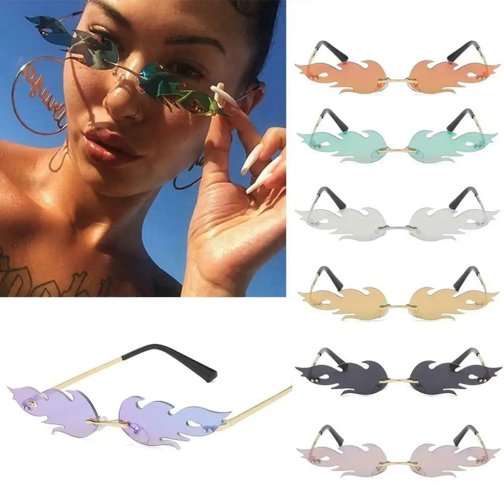 UV 400 Eyewear Streetwear Narrow Sunglasses Wave Sun Glasses Fashion ...