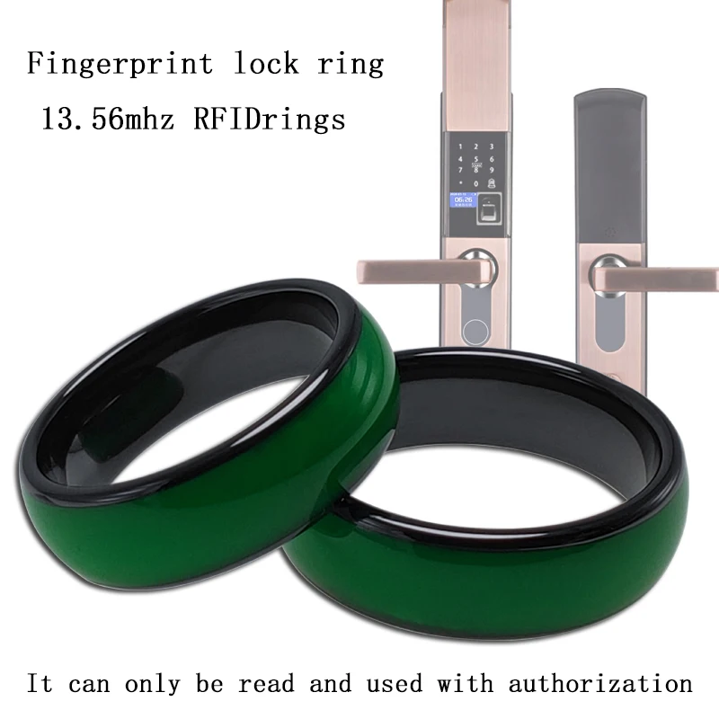 1 pc Samsung Password fingerprint lock 13.56MHZ F08 chip authorized IC card label dedicated smart ring ring key clasp