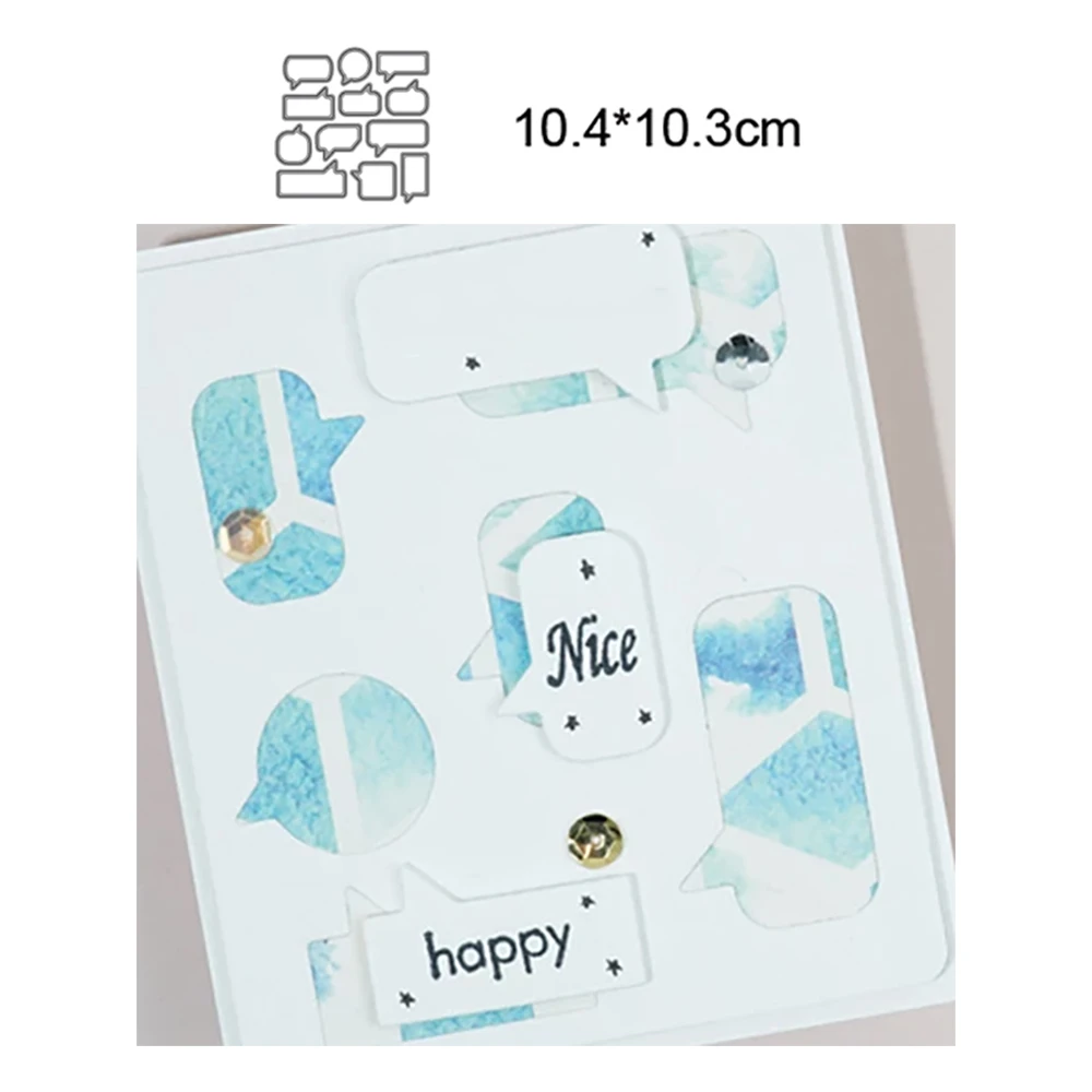 Dialog Label 2022 New Arrival Metal Cutting Die Decorative Scrapbooking  Album Knife DIY Handmade Card Punch Embossing