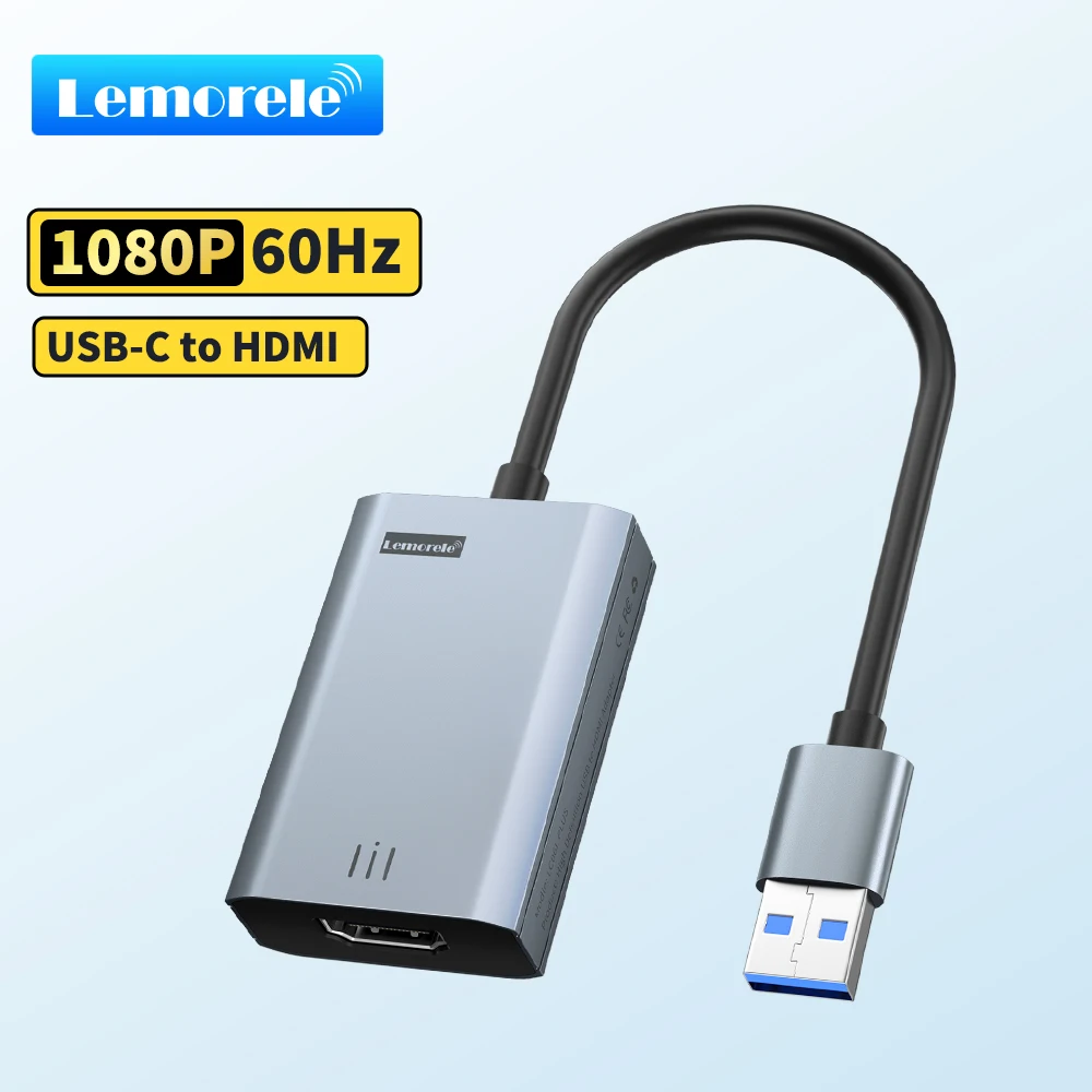 Lemorele USB to HDMI 1080P Video Converter Cable