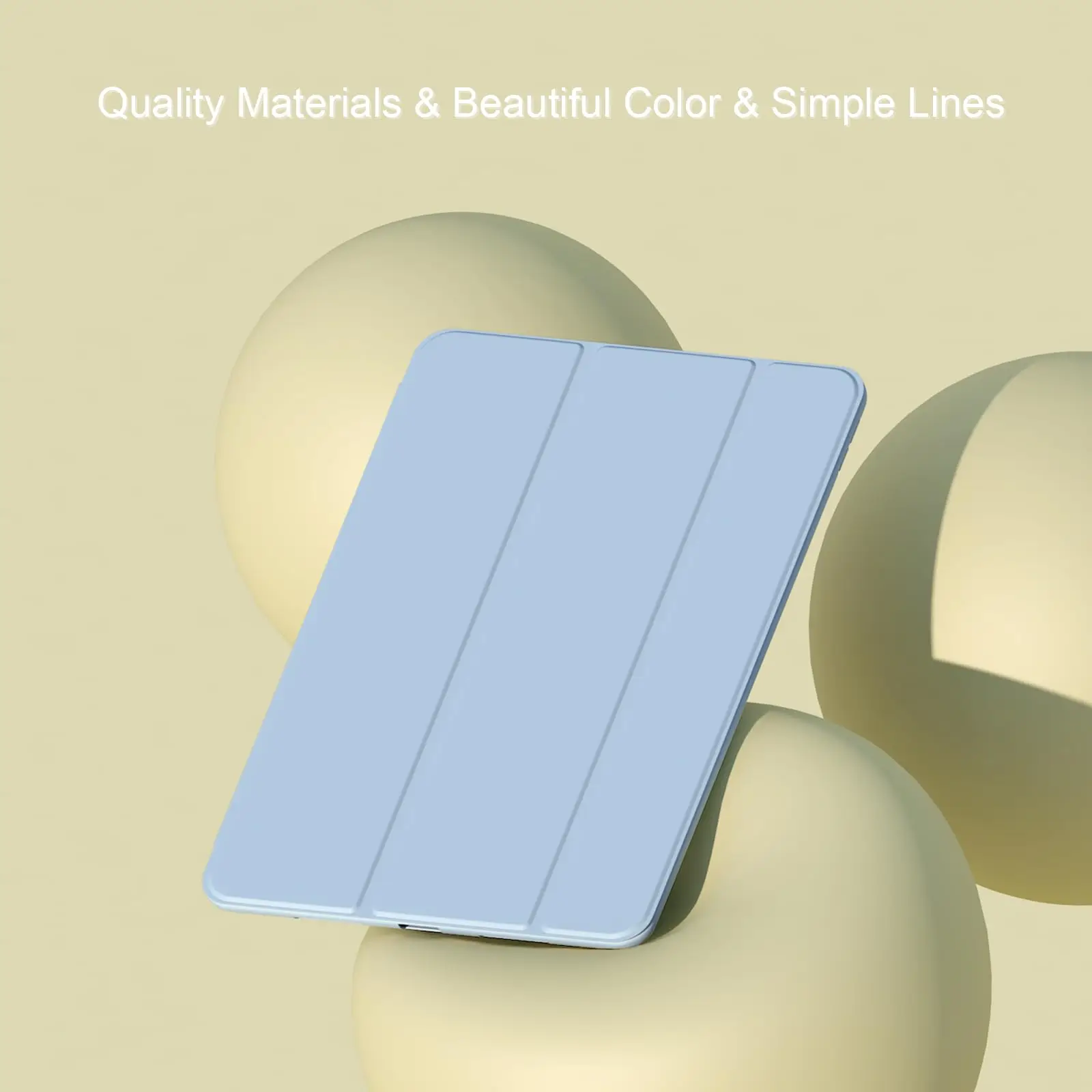 Premium Magnetic Leather Flip Smart Case with Soft Silicone Back