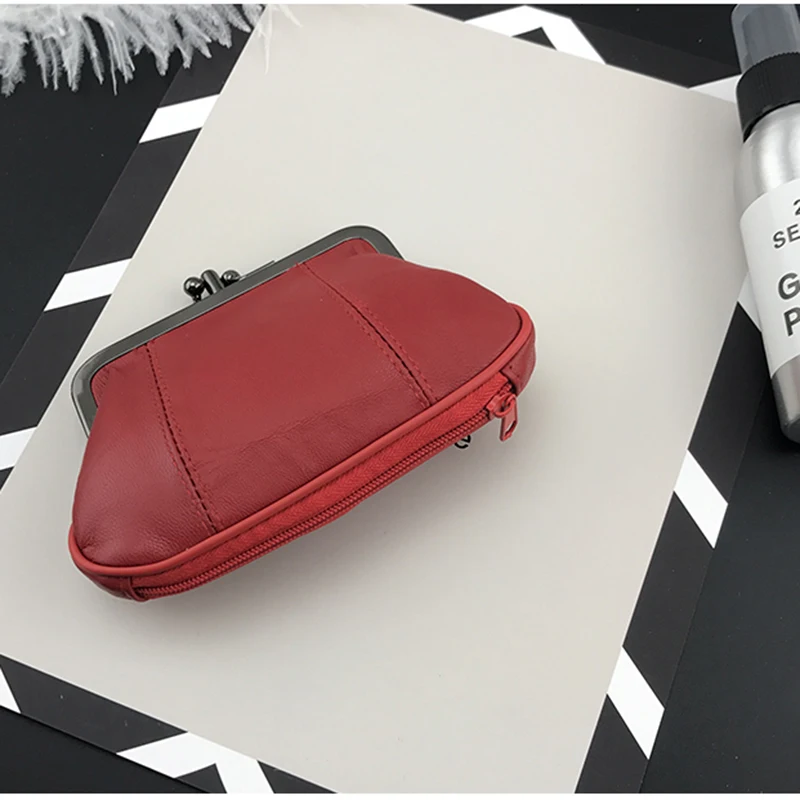 Women Mini Coin Purse Female Genuine Leather Sheepskin Metal Hasp Change Card Holder Small Wallet Money Bag BELLO TUTTI Original