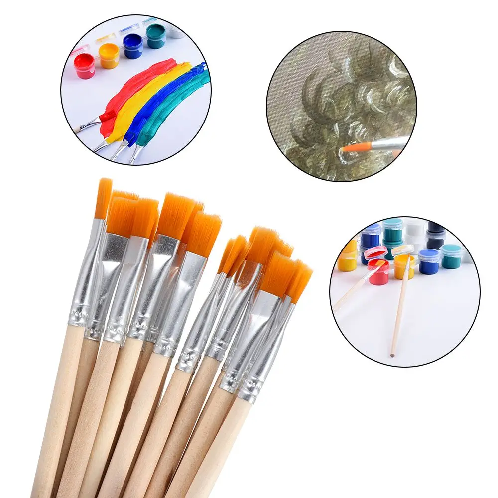 10pcs Hook Line Paint Brushes Set 5
