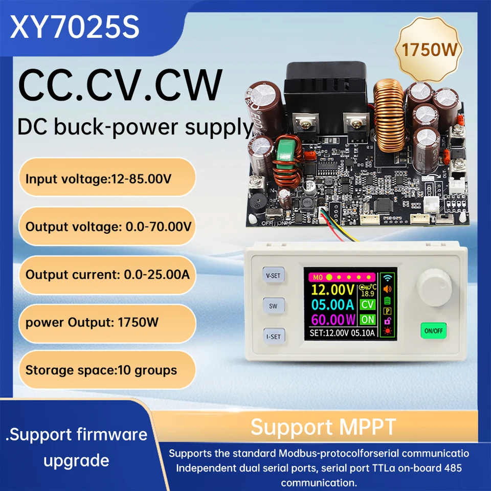 Upgrade XY7025 70V/25A/1750W CNC Stabilized Voltage Power Supply