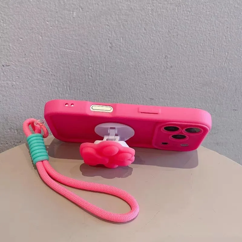 Adorable Cat Paws Phone Case with Lanyard and Stand
