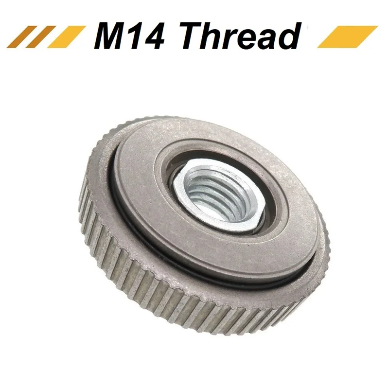 Angle Grinder M14 Thread Inner Outer Flange Nut Set Quick Release Locking Nut Replace