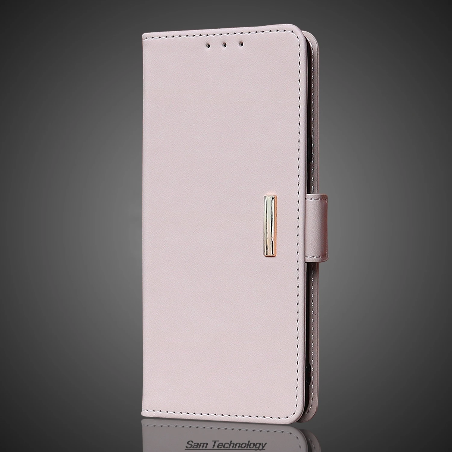 Magnetic buckle Leather Case for Huawei P60 / P 60 Pro Wallet RFID BLOCKING Flip Cover female Simple Capa Fundas Coque 3