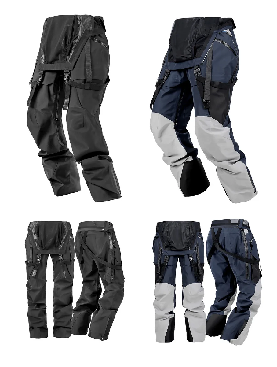 Reindee Lusion 22FW Functional outdoor waterproof ski jumpsuit 3L composite fabric fidlock buckles techwear gorpcore