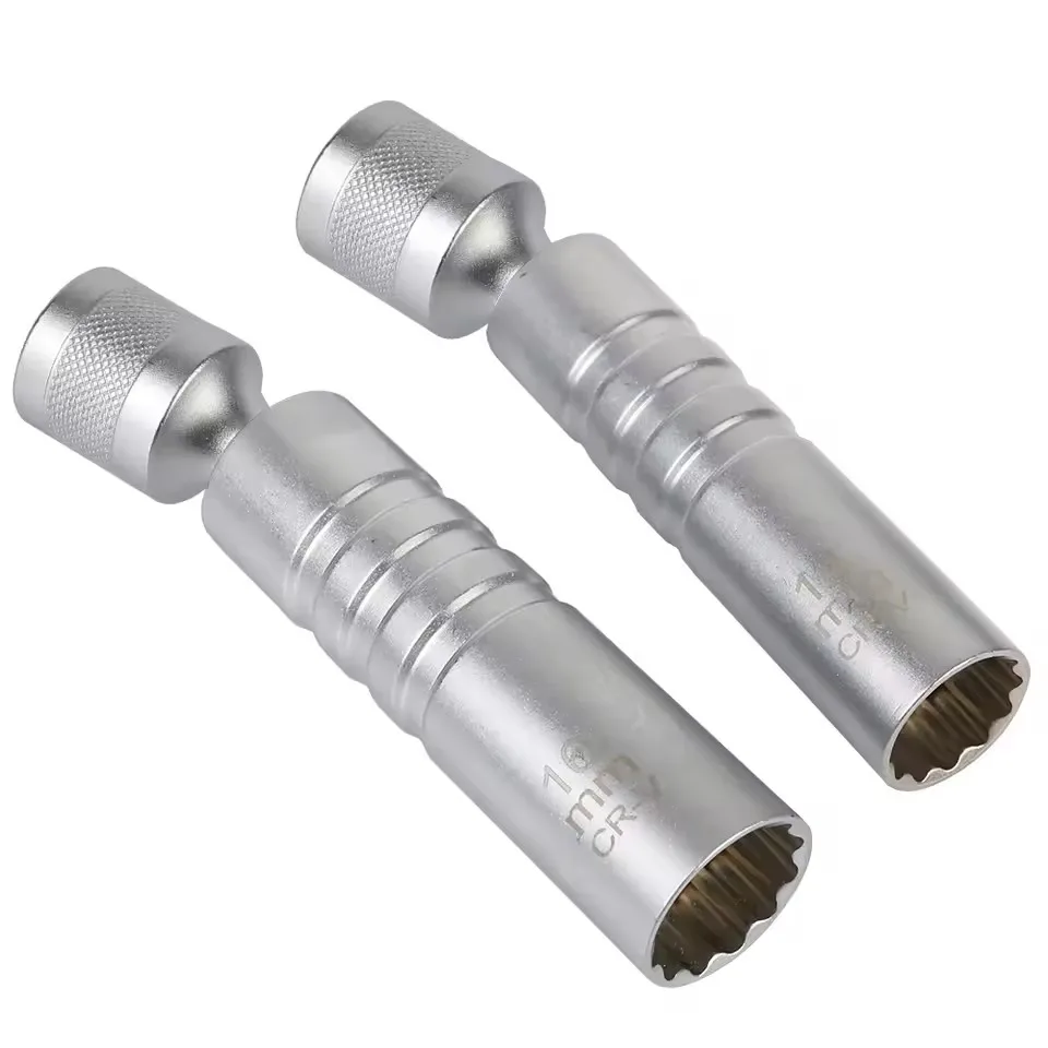 Spark Plug Socket Wrench Adapter 14mm 16mm Install Replace Repair Kit Swivel Torque Magnetic Remove Removal Gap Tool Car AUTO