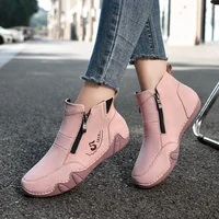 New Spring Women Ankle Boots Outdoor Casual Walking Boots Fashion Comfortable Women's Shoes High Top Autumn Women's Sneakers - Image 3