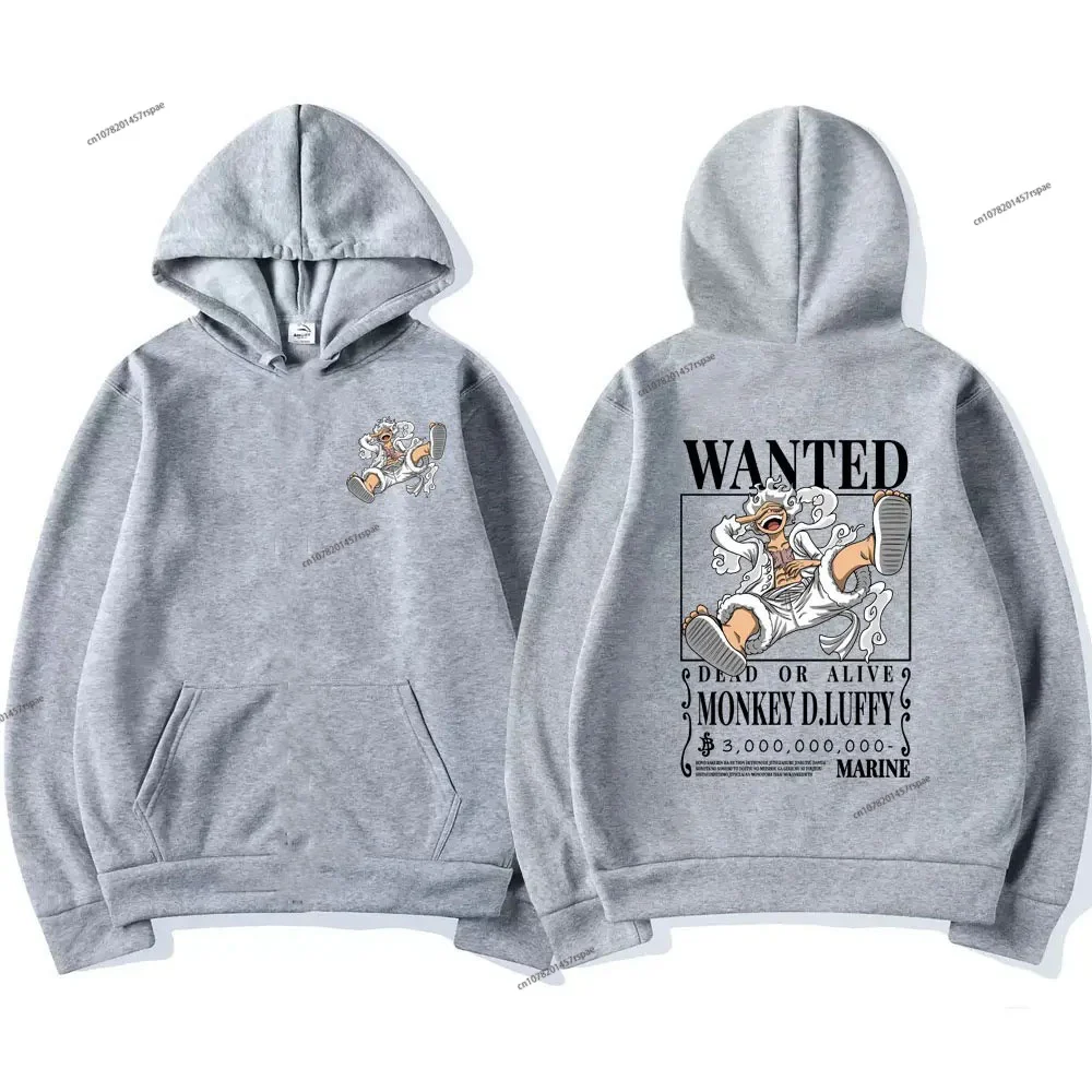 سترات بغطاء رأس للرجال والنساء بطباعة جرافيك لوفي...