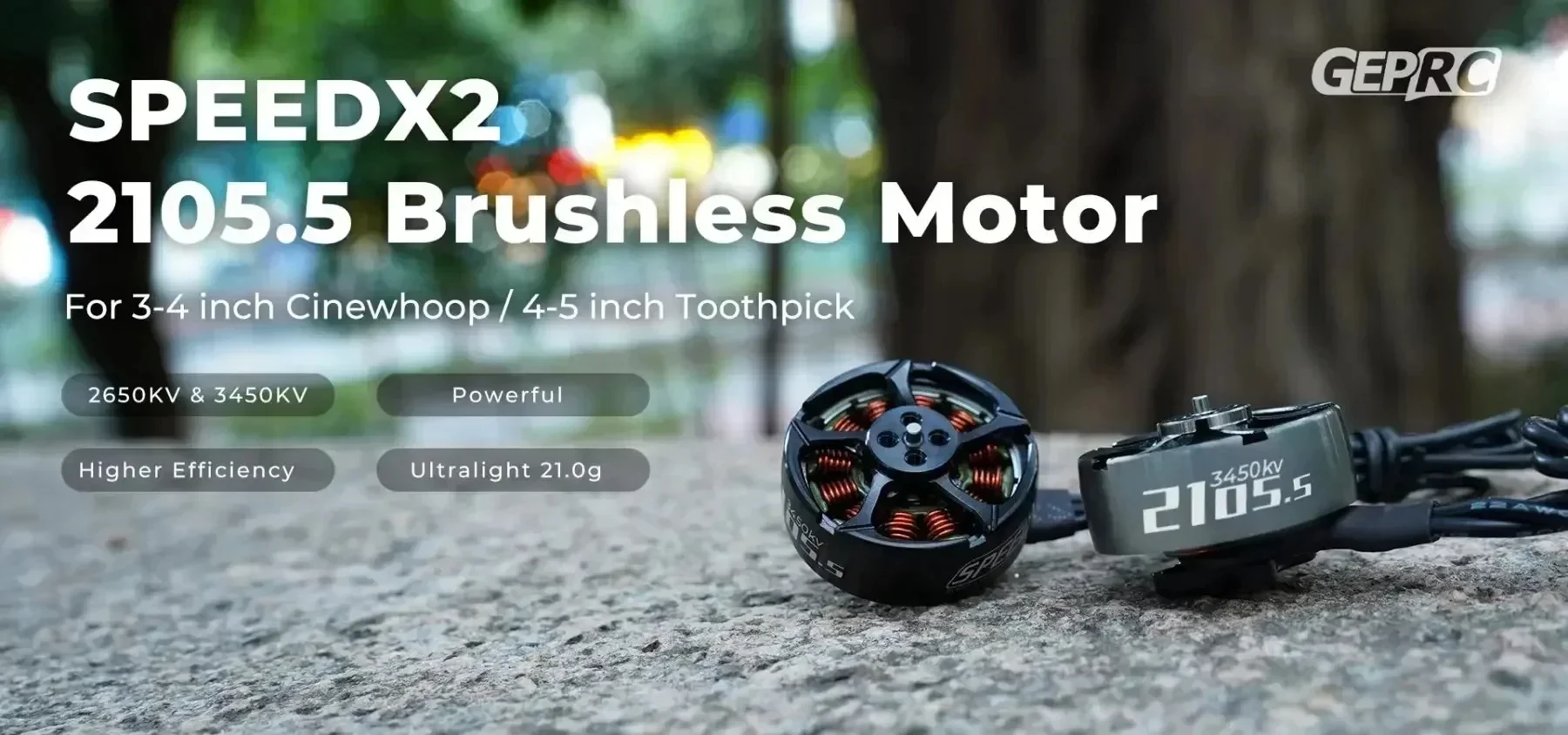 New GEPRC SPEEDX2 2105.5 Brushless Motor 3450KV 2650KV 3-4S Motor 1.5mm for 3-5inch Toothpick Mini Long Range Drones