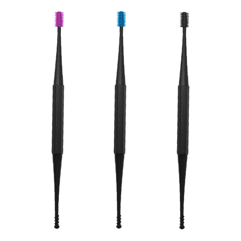 Ear Wax Cleaner Double-Sided Earpick Soft Silicone Spiral Rotating Ear Wax Remover Clean Tool