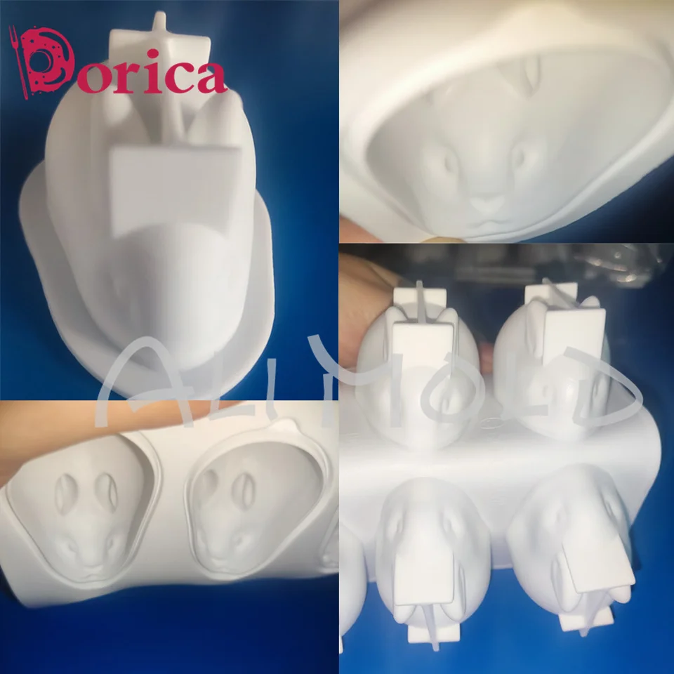 Stampo Silicone 3D Coniglietto Pasquale A 6 Cavità - Per Dolci, Gelatine, Sapone, Fai Da Te