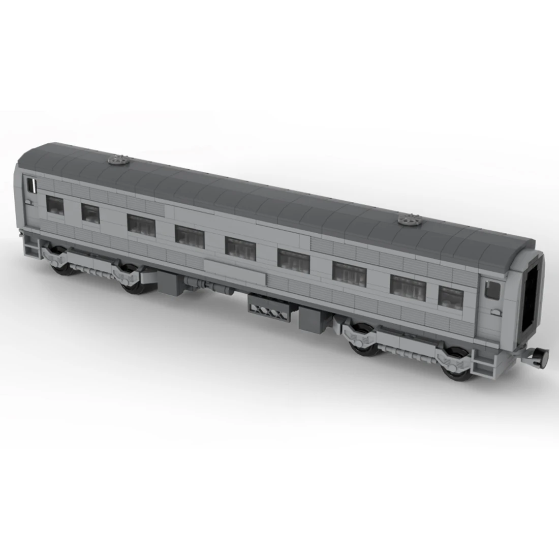 

Authorized 635pcs+ Genuine 6wide Santa Fe Passenger Train Carriages Building Blocks Set Model - Designed by count_of_brick