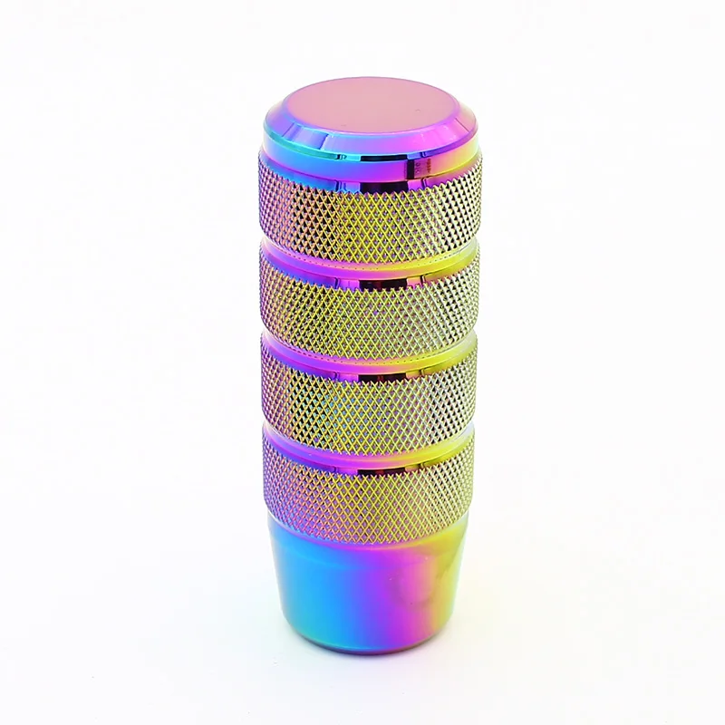 Aluminum Universal 95MM Non-Slip Gear Shift Knob Manual Transmission knurled Shifter Lever gear shifter