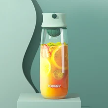 

Travel Plastic Bottle With Tea Infuser 460ml Portable Tea Bottles Tritan Material Leakproof Sport Drink Cup Gift For Girl Pink