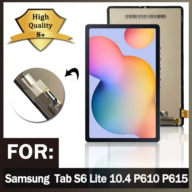 Test LCD Display For Samsung  Tab S6 Lite 10.4 SM-P610 SM-P615 SM-P615N SM-P617 LCD With Touch Screen Digitizer