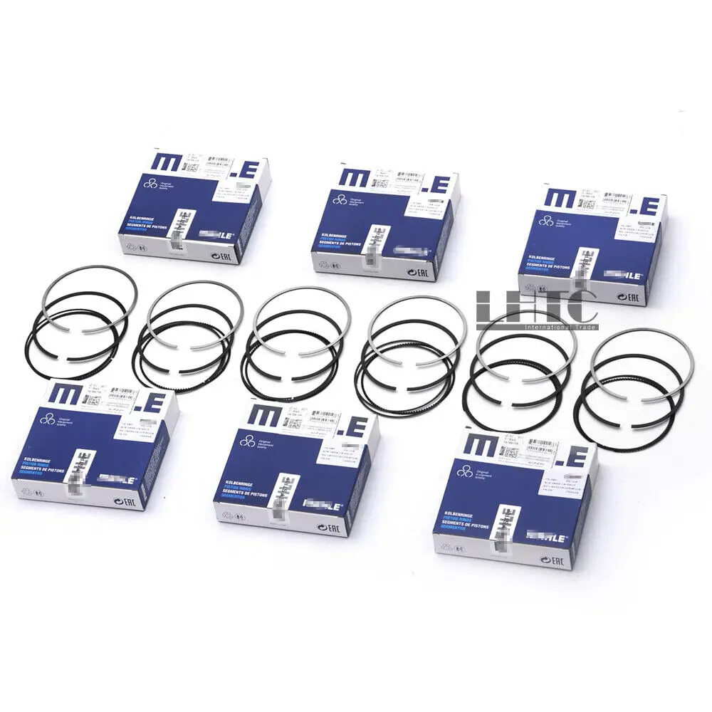 

6x Piston Rings Set 2760300224 Mahle for Mercedes-Benz W204 W212 W166 W221 S350 M276 3.5L 3498CC V6 Naturally Aspirated Engine