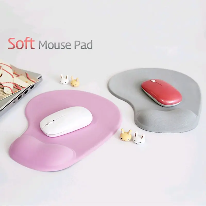 Waterproof Mousepads Multiple Colour with Friendly EVA Bracers Non-Slip Rubber Base for Working Studying mouse pad gaming mousepad