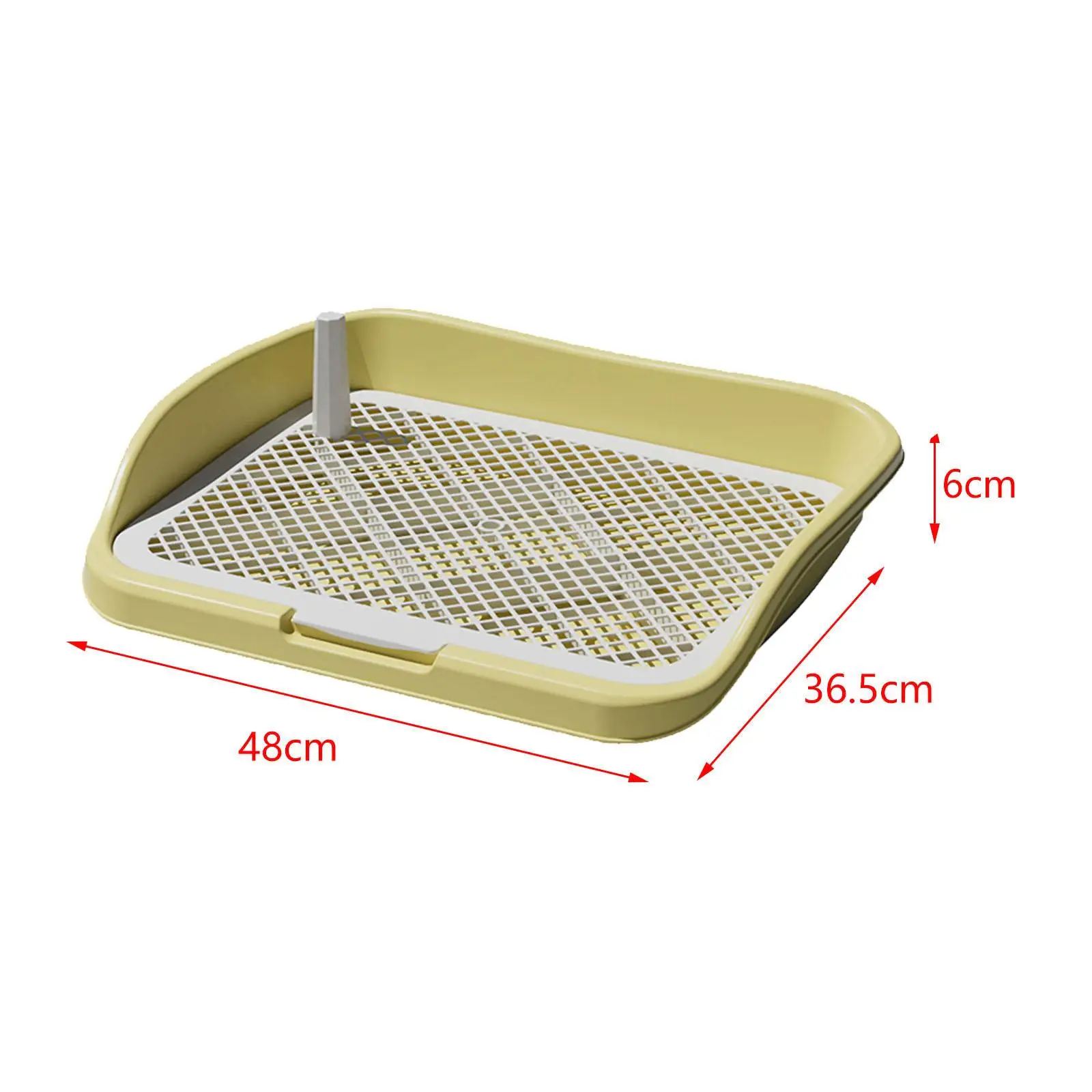 Pee Pad Holder Dog Toilet Open Top Entry Dog Litter Pan Reusable Dog Potty Tray Training Pad for Garden Household Porch Bunny