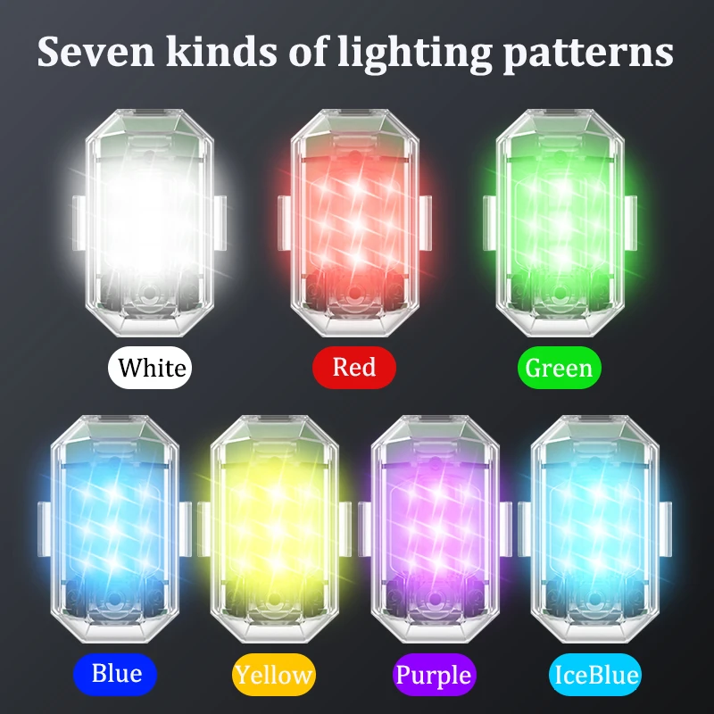 LED Strobe Light Wireless Remote Control for Motorcycle Car Bike Scooter  Anti-collision Warning Lamp Flash Indicator Waterproof - AliExpress