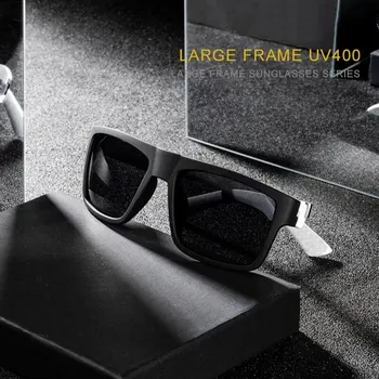 Luxo Polarizado Óculos De Sol Moda Quadrado Masculino Óculos De Sol Vintage Condução Óculos De Pesca Esporte Shades UV 1