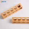 1PC 5/6Hole Essential Oil Bamboo Display Stand 5 Hole Essential Oil Storage Rack Smooth For Essential Oils Perfume Bottle Holder 5