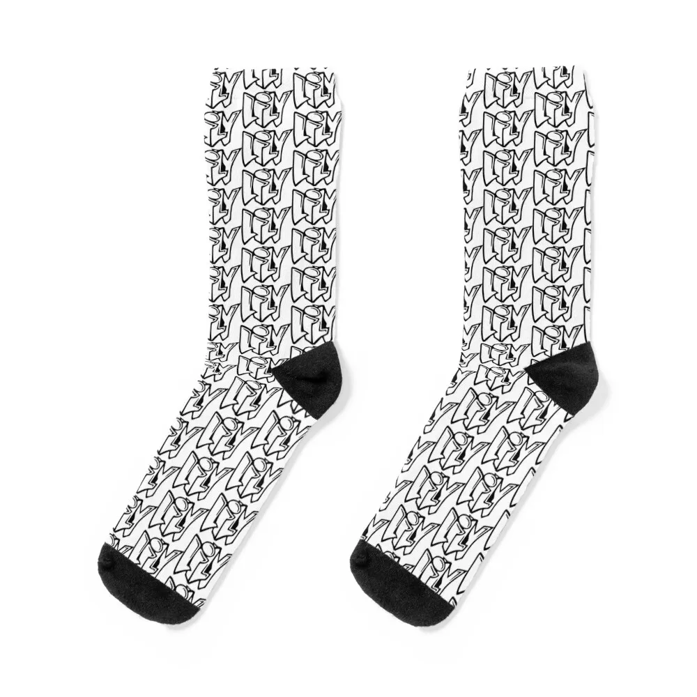 Lily - Graffiti Name Design Socks socks luxe compression socks Climbing socks Socks For Man Women's
