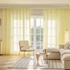 Yellow Tulle Sheer Modern Curtains for Living Room Bedroom Dining Kitchen Luxury Ready-made Curtains Customize 4