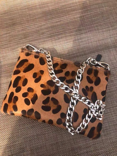 Cheetah Cowhide Tote Bag Custom Made