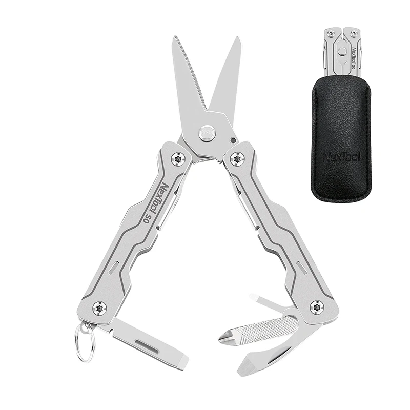 NexTool Micro Multitools S0 Mini Sailor Scissors 8 In 1 Mini Pocket Multitool EDC Folding Hand Tools Camping Survival Multitool