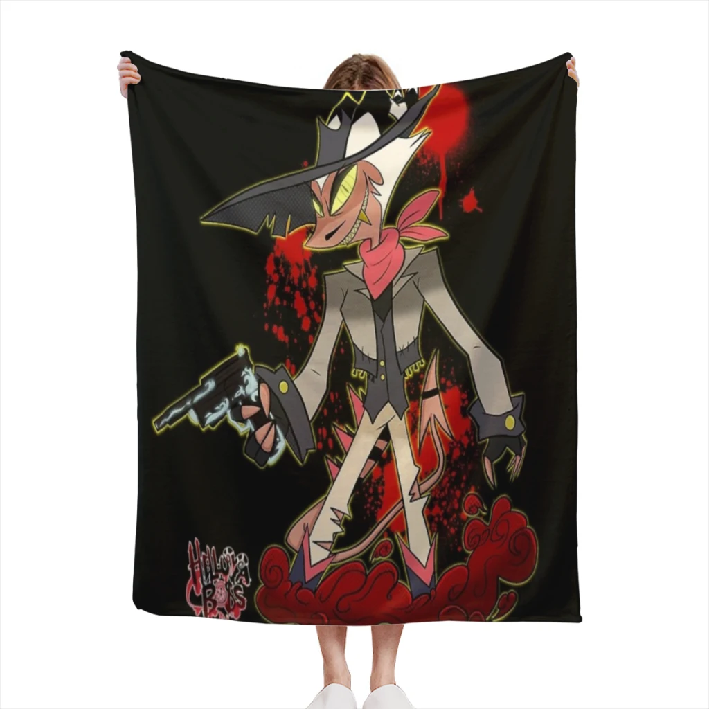 

Striker-Helluva Boss Thin Blanket Soft comforter sets throw for Couch Warm Flannel Blankets Bedroom Summer Blanket