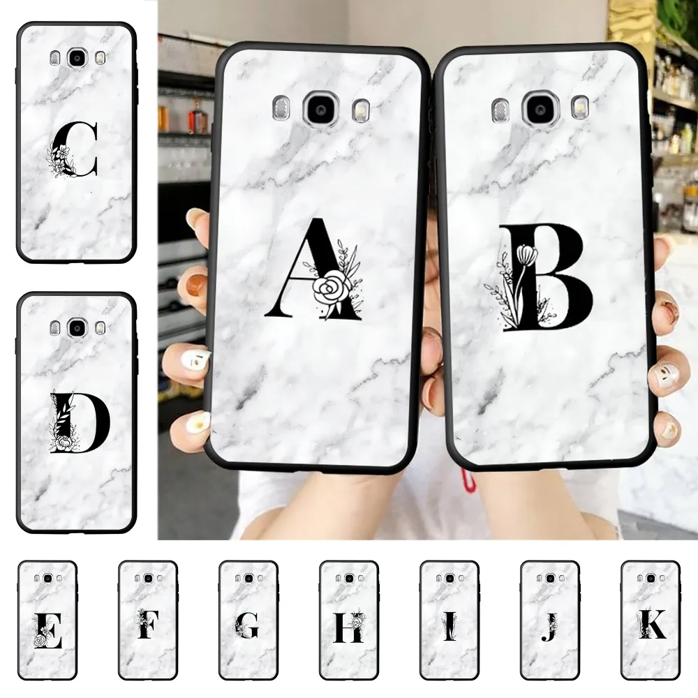 

Fashion Marble LetterS Phone Case For Samsung J 7 plus 7core J7 neo J6 plus prime J6 J4 J5 Mobile Cover