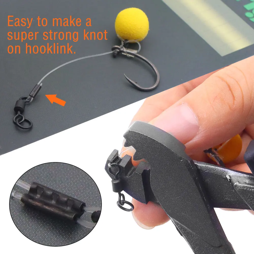 Carp Fishing Tools Chod Rig Accessories Fishing Line Knotting Crimping Pliers For Boom Equipment Krimps Copper Sleeve