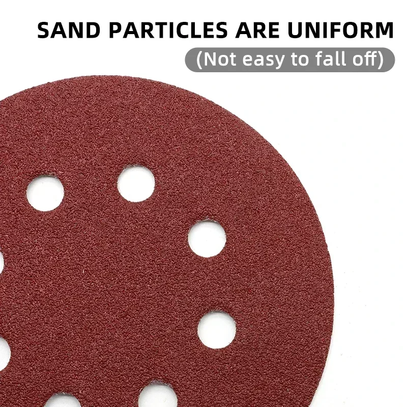 Sanding Disc 5 Inch 8Holes Hook and Loop Adhesive Sandpaper 60~2000 Grits For Random Orbital Sander Abrasive Sheets Tools