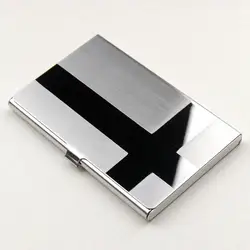 Sleek Stainless Steel & Aluminum Business Card Holder - Lightweight and Trendy Networking Essential (2)