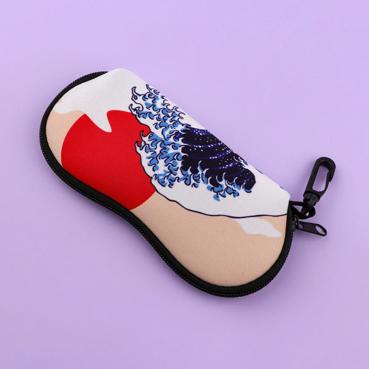 Japanese Wave Painting Portable Glasses Case Cute Sunglasses for Woman Glasses Box Simple Sunglasses Box