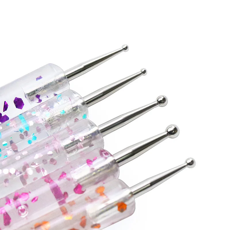UV Gel Nail Art Brushes Dotting Drawing Painting Brush Set DIY Design Nail Art Supplies Tools Manicure Accessories Drawing Tips 5