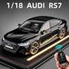 1:18 AUDI RS7 Sportback Key Version Alloy Car Model Sound and Light Children's Toy Collectibles Birthday gift 1