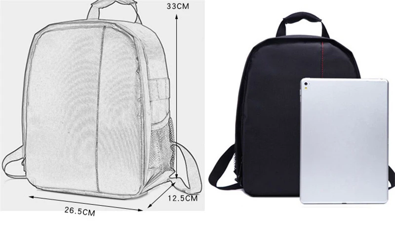 vídeo DSLR digital, bolsa para foto ao