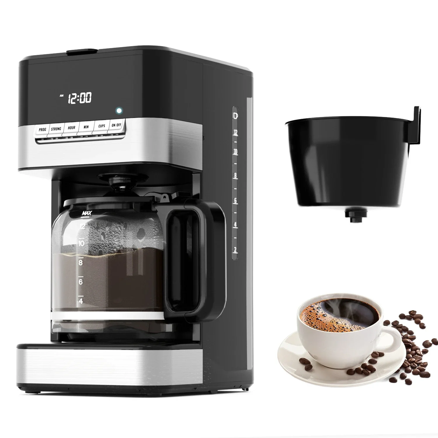 Modern new coffee machine, temperature controlled electric coffee machine GN321TB 6