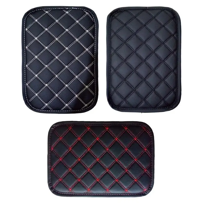 

PU Leather Car Armrest Pad Center Console Arm Rest Protection Cushion Non Slip Auto Storage Box Cover Pad Vehicle Accessories