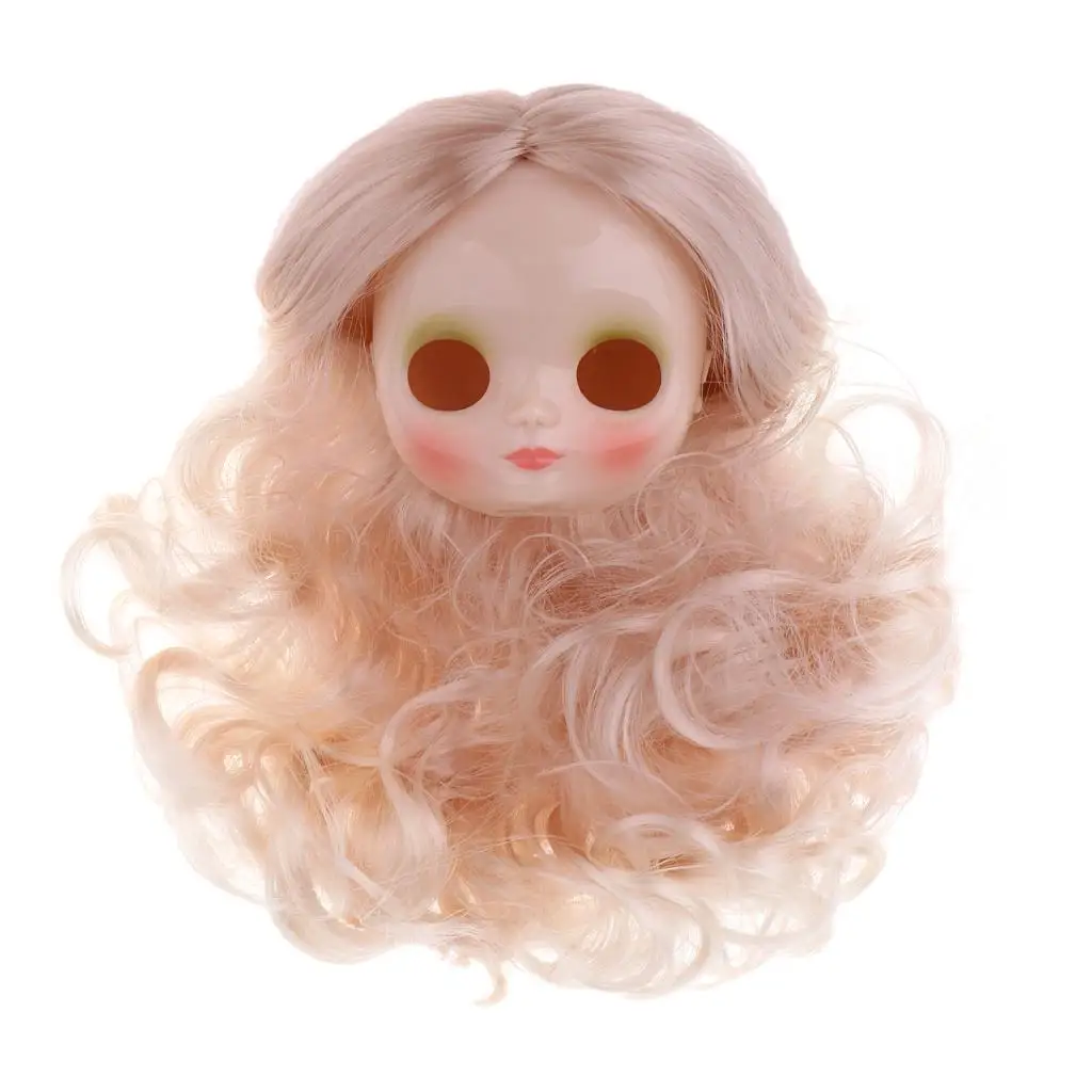

Белая кожа, лицевая панель, Короткие вьющиеся волосы для куклы Neo Middle Blythe
