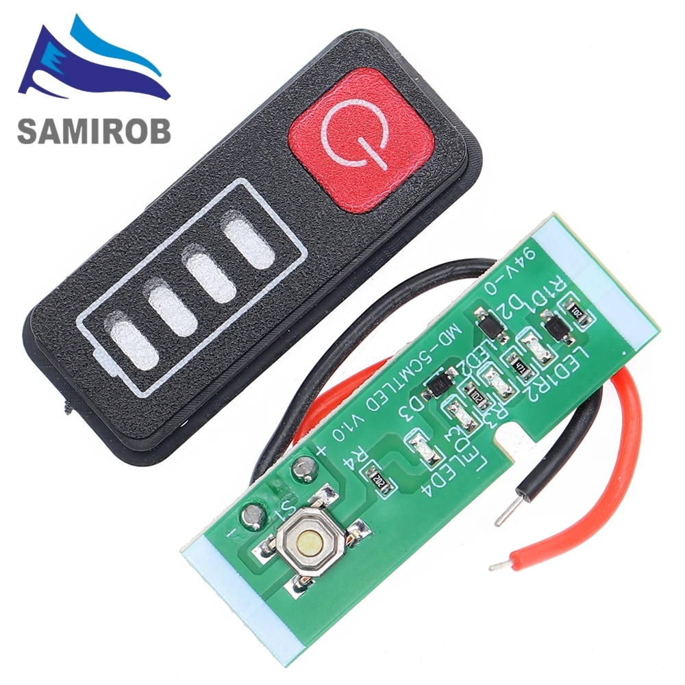 Battery capacity indicator for Makita lithium battery 5S 18V 21V electric drill screwdriver 18650 batteries LED display